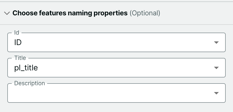 Choose Naming Properties